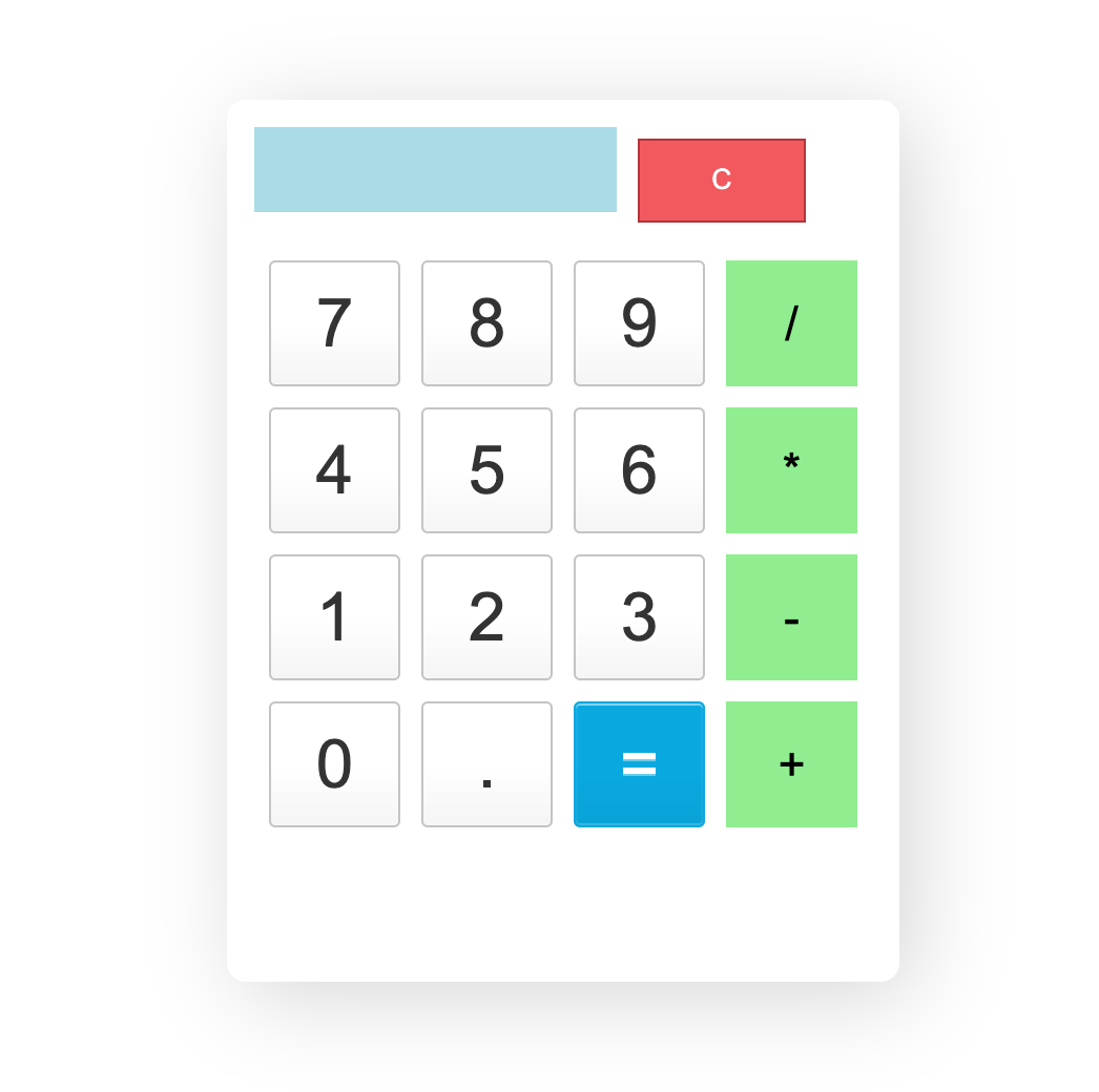 Calculator app UI