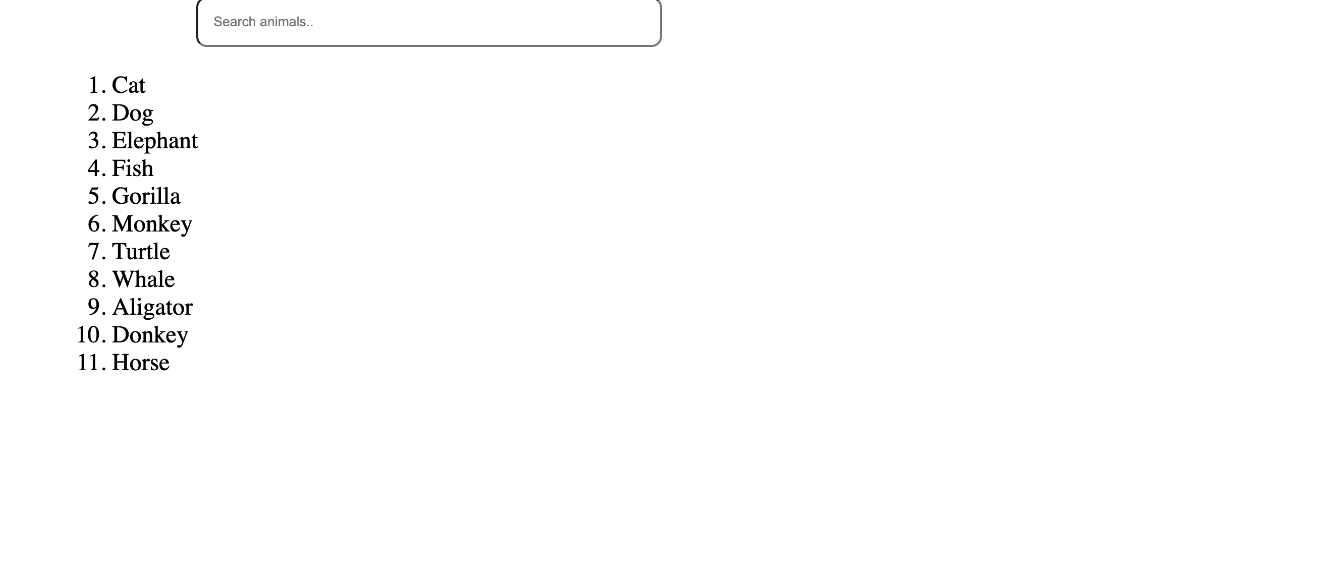 Custom search UI project