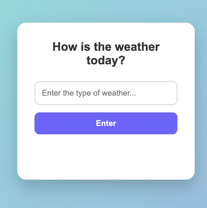 Weather App Preview
